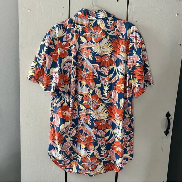 Bonobos Casual Button Down Shirt Vibrant Abstract Pattern Pima Cotton - Picture 3 of 6